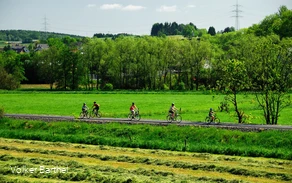 Radeln auf der Bahntrasse