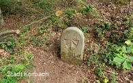 Gedenkstein Korbacher Landwehr im Strother Wald