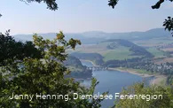 Panoramablick über den Diemelsee