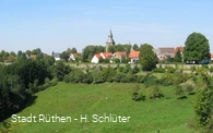 Blick auf die Rüthener Stadtmauer
