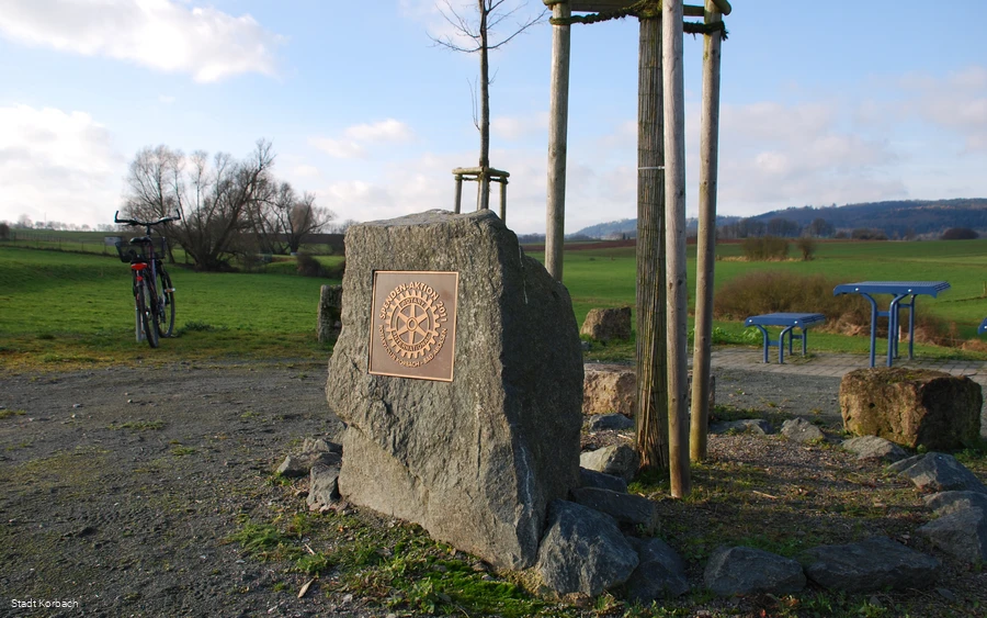 Radrastplatz zwischen Korbach und Berndorf