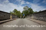 Radfahrer Kanzelbrücke am Möhnesee